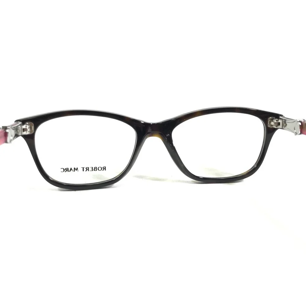Robert Marc Eyeglasses Frames 817-231 Pink Brown Tortoise Rectangular 48-18-130
